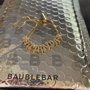 Bauble bar personalized “Amanda” bracelet